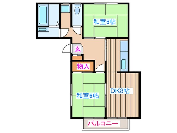 ベルハイムの物件間取画像